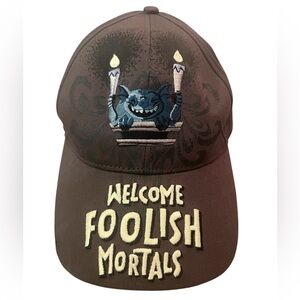 NWOT Disney Parks Haunted Mansion Welcome Foolish Mortals Youth Baseball Cap Hat